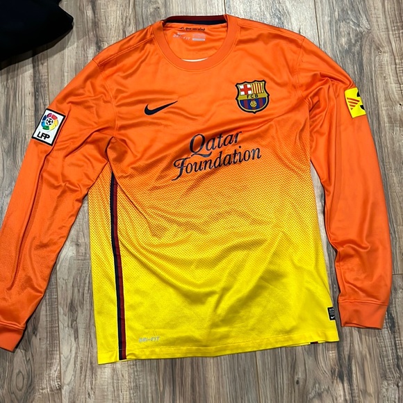 Nike Shirts Nike Fc Barcelona Jersey Long Sleeve Poshmark